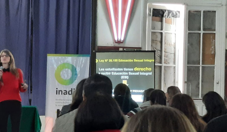 Fotografía Participación en jornada organizada por INADI