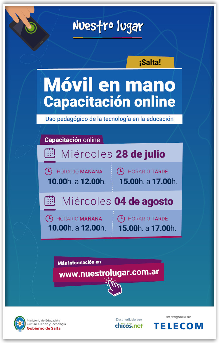 Capacitación docente: Taller Móvil en mano