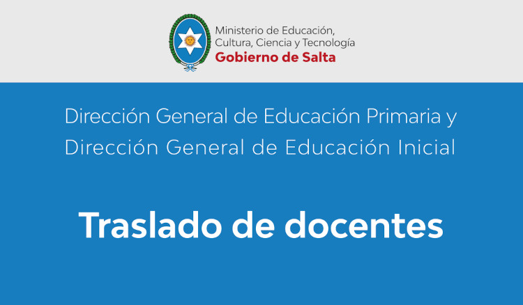 Traslado de docentes