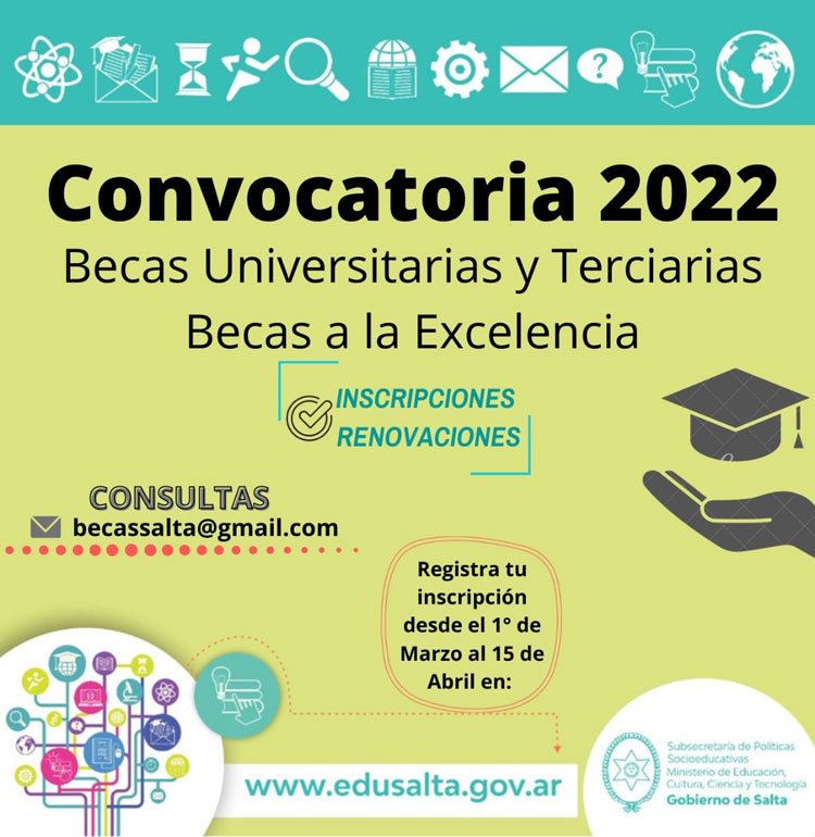 Imagen El 1 de marzo comienzan las inscripciones a las Becas Provinciales