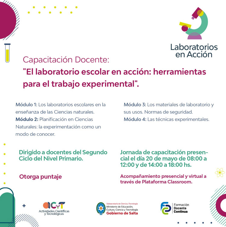 Imagen Capacitación El Laboratorio escolar en acción