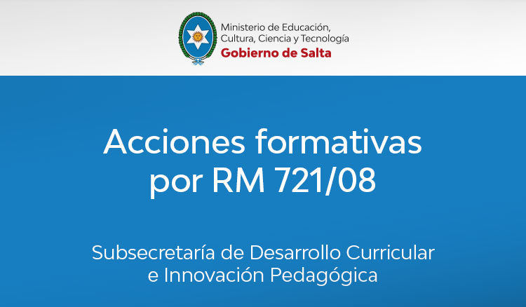 Imagen Acciones formativas por RM 721/08