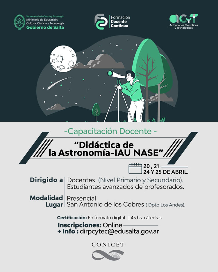 Imagen Buscan fortalecer conocimientos sobre astronomía en San Antonio de los Cobres