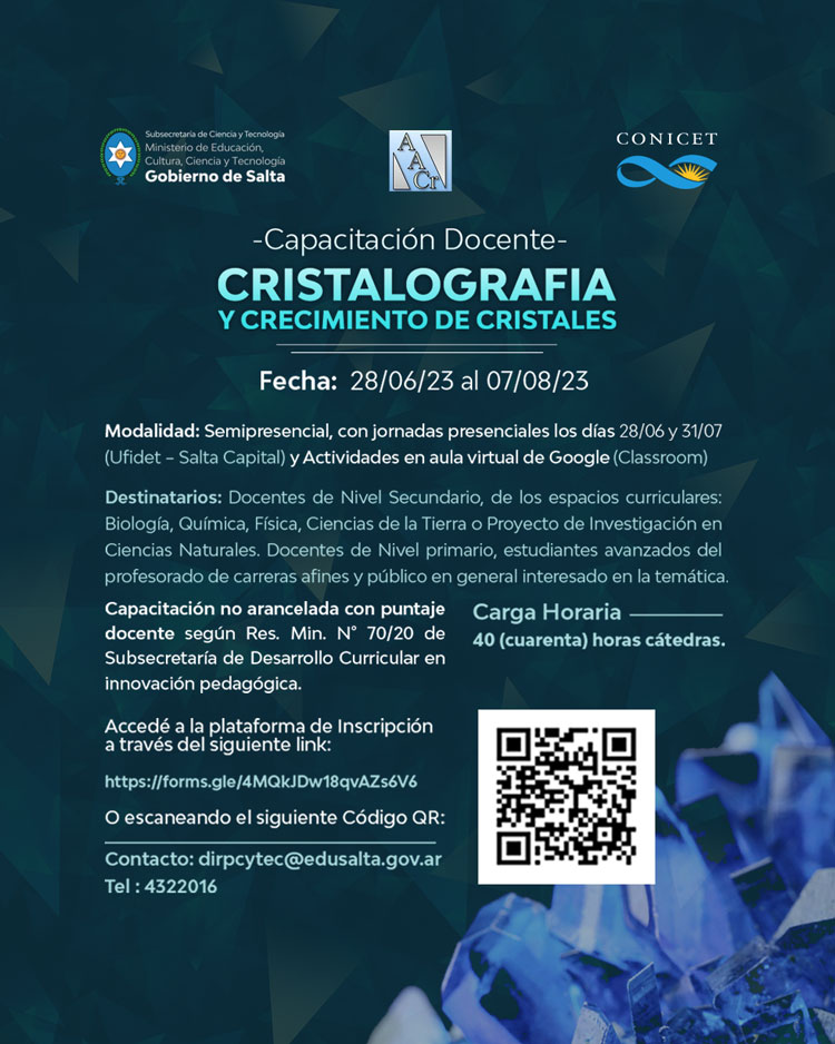 Imagen Taller de capacitación docente sobre cristalografía