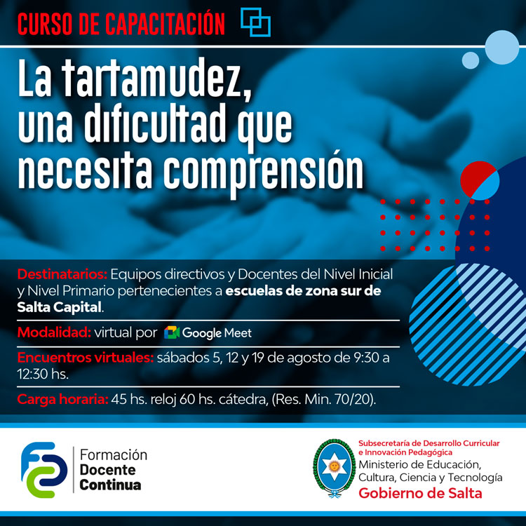 Imagen Capacitación para docentes de zona sur sobre la tartamudez