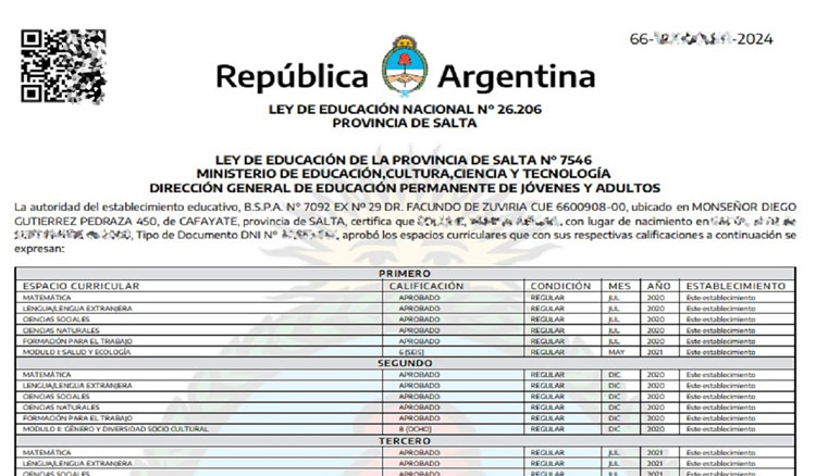 Imágen:A partir de este año Salta emitirá títulos digitales