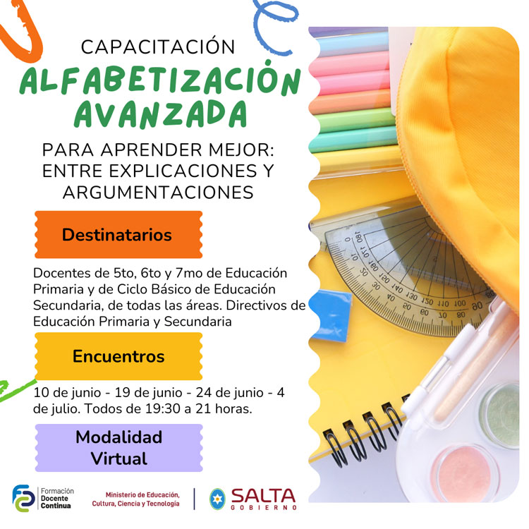 Imagen: Curso Alfabetización Avanzada