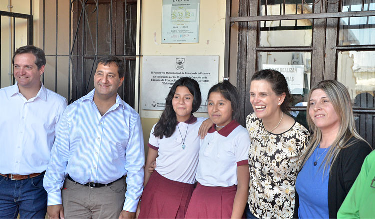 Fotografía: Autoridades educativas recorrieron escuelas de Rosario de la Frontera