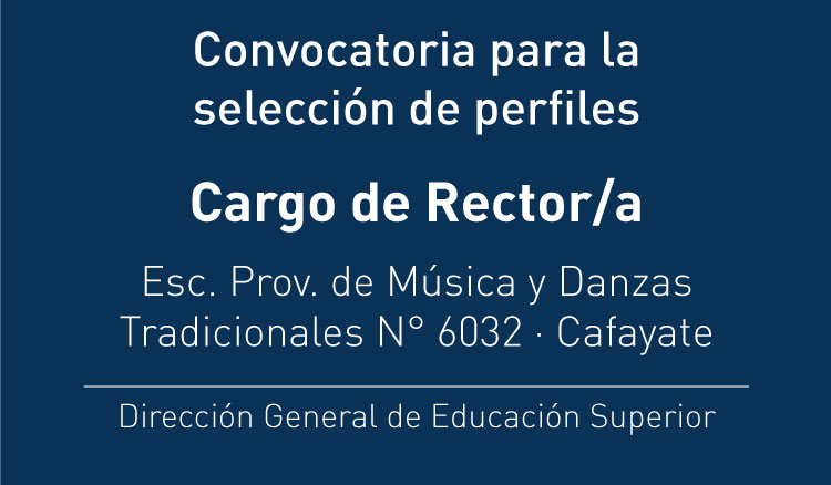 Imagen: Primera Convocatoria a Concurso de Cargo de Rector/a