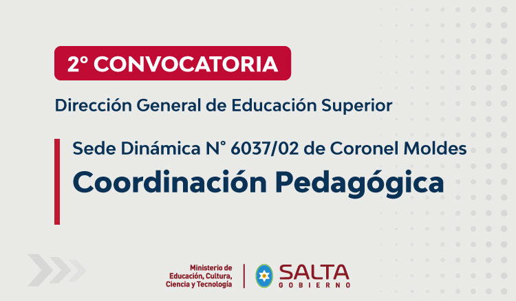 Imagen: Segunda Convocatoria a Concurso de Cargo de Coordinación Pedagógica