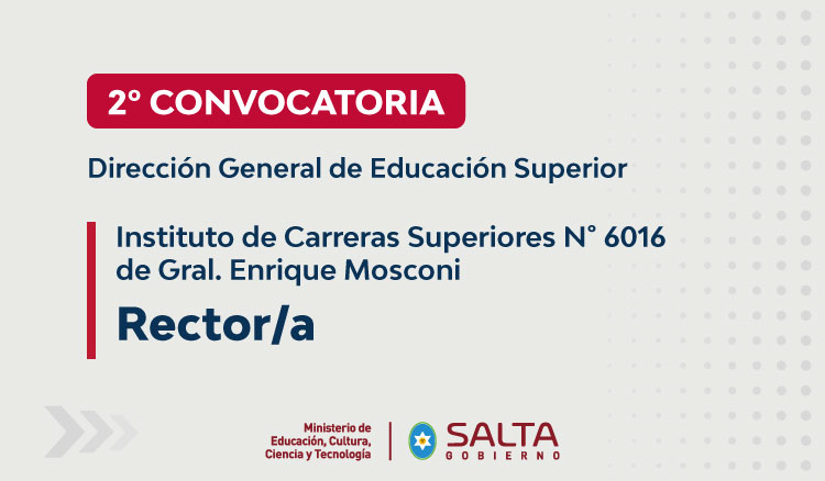 Imagen: Segunda Convocatoria a Concurso de Cargo de Rector/a
