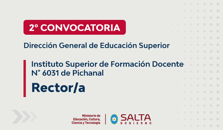 Imagen: Segunda Convocatoria a Concurso de Cargo de Rector/a
