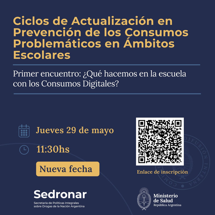 Ciclos de Actualización en Prevención de los Consumos Problemáticos Imagen: Ciclos de Actualización en Prevención de los Consumos Problemáticos