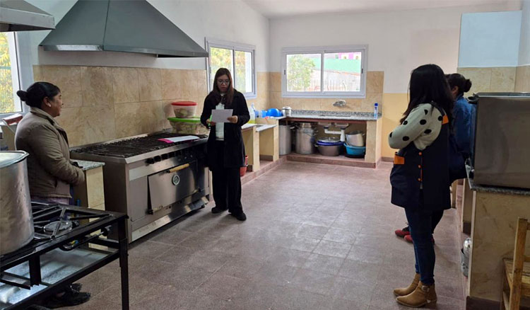 Fotografía: Educación supervisó los comedores de la Poma