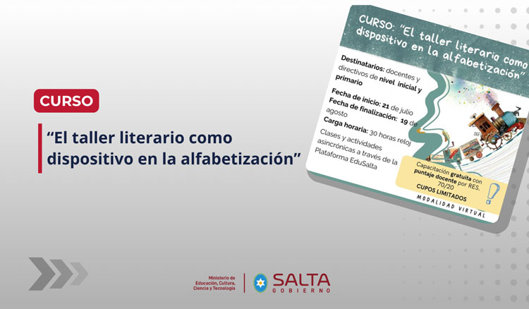 Imagen Curso: El taller literario como dispositivo en la alfabetización
