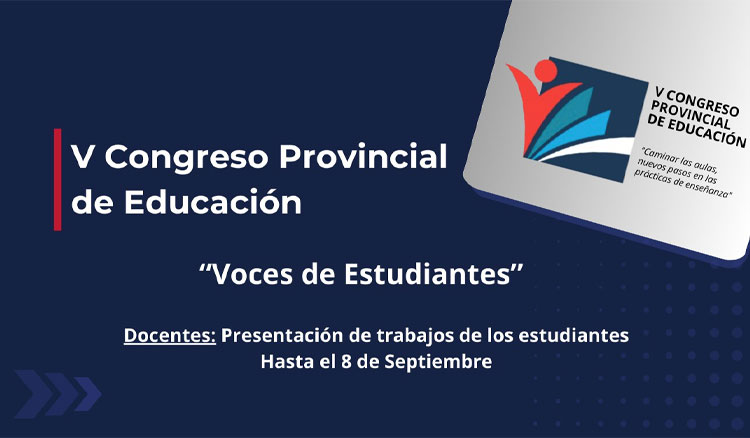Fotografía: Presentación de trabajos estudiantiles para el "V Congreso Provincial de Educación"