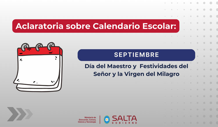 Imagen: Calendario escolar: Día del Maestro y Festividades