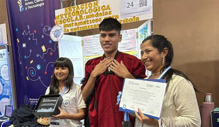 Fotografía: Destacaron un proyecto salteño en el eje Matemática de la Feria Nacional de Ciencias 2025