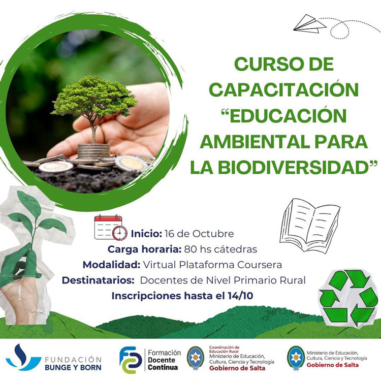 Imagen: Curso de Capacitación “Educación ambiental para la biodiversidad