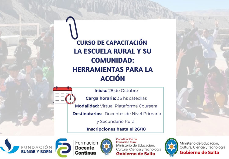 Imagen: Curso 'La escuela rural y su comunidad: herramientas para la acción'