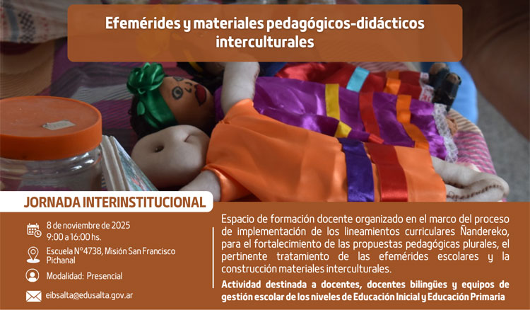 Imagen: Escuelas realizarán actividades en el marco del Día del Docente Indígena