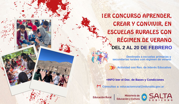 Fotografia: Educación promueve la producción cultural a través de un Concurso en escuelas rurales