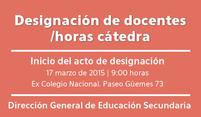 Designación de docentes Designación de docentes