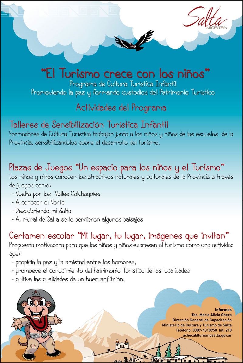 Programa de cultura turística infantil Programa de cultura turística infantil