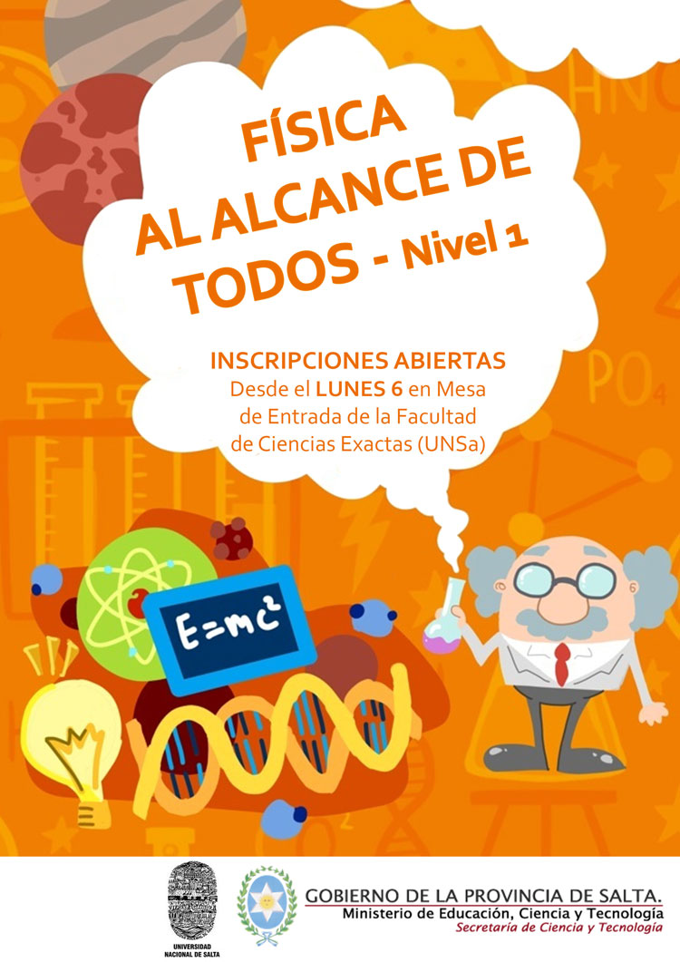 Inscripciones abiertas para el taller “Física al alcance de todos”