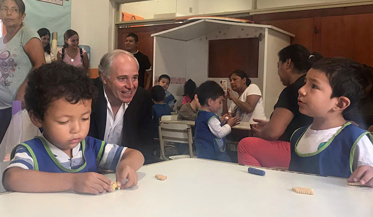 El ministro Cánepa visitó la escuela Nº 4012 Julio A. Roca