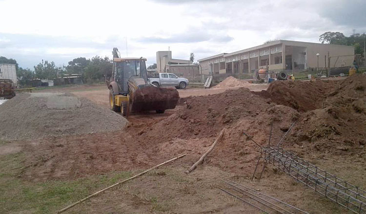 En el paraje La Bendición comenzó la construcción del secundario rural N° 5233