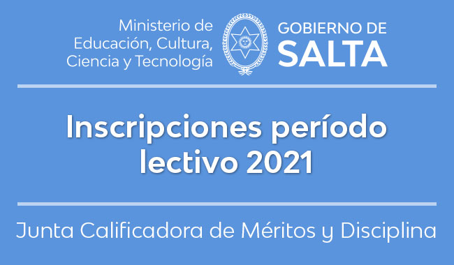 Inscripciones período lectivo 2021