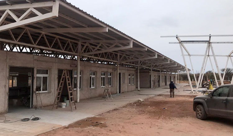 En General Pizarro se construye un nuevo colegio secundario