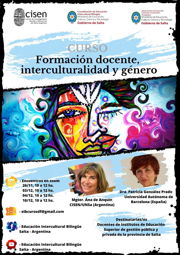 Curso de formación docente, interculturalidad y género