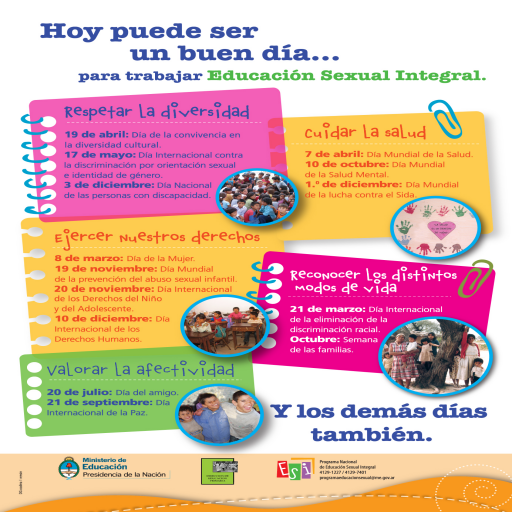 Hoy puede ser un buen dia... para trabajar Educación Sexual Integral